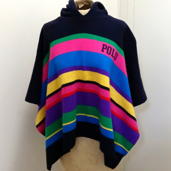 Polo Ralph Lauren Other - Girls Polo Colorful Wool Poncho
